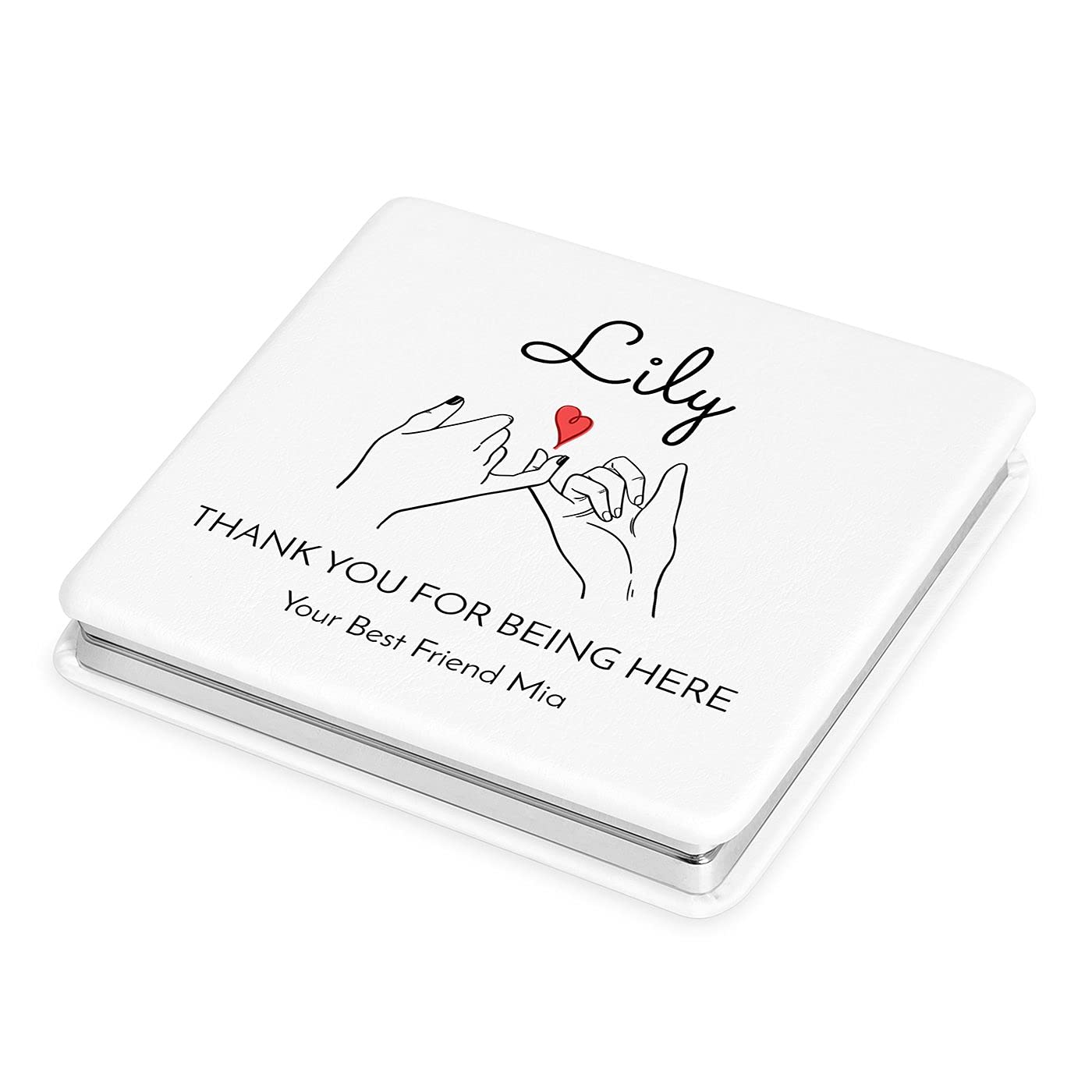 Personalized Snow White Compact Mirror - Travel Size for Women & Girls - Birthday Gift & Bag Accessory