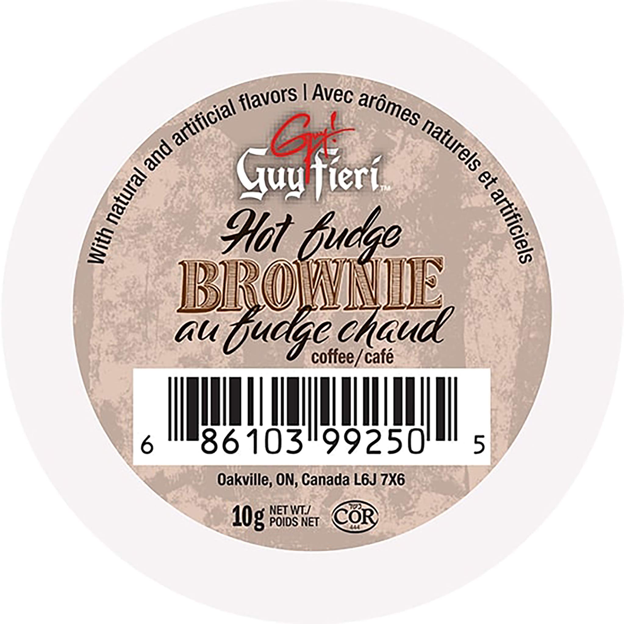 Guy Fieri Flavortown Roasts Hot Fudge Brownie Medium Roast Coffee Pods - 24 Count K-Cups for Keurig Machines | Perfect for Morning Brew & Office Coffee Break