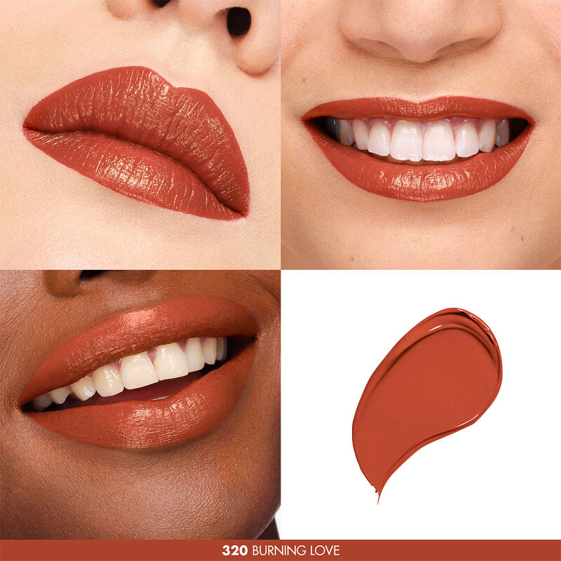 320 Satin Burning Love Rouge Artist For Ever - Long-Lasting Matte Lipstick, Vegan & Cruelty-Free | Perfect for Date Night, Parties & Special Occasions