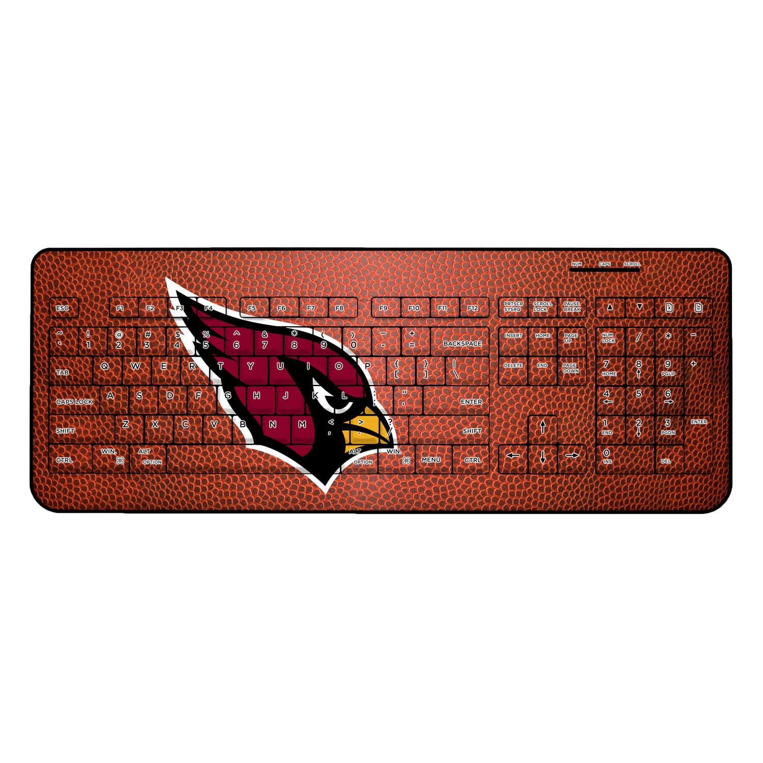 Arizona Cardinals NFL Wireless Keyboard - Ergonomic Bluetooth Keyboard for PC, Mac, Laptop - Perfect for Football Fans, Gaming & Office Work