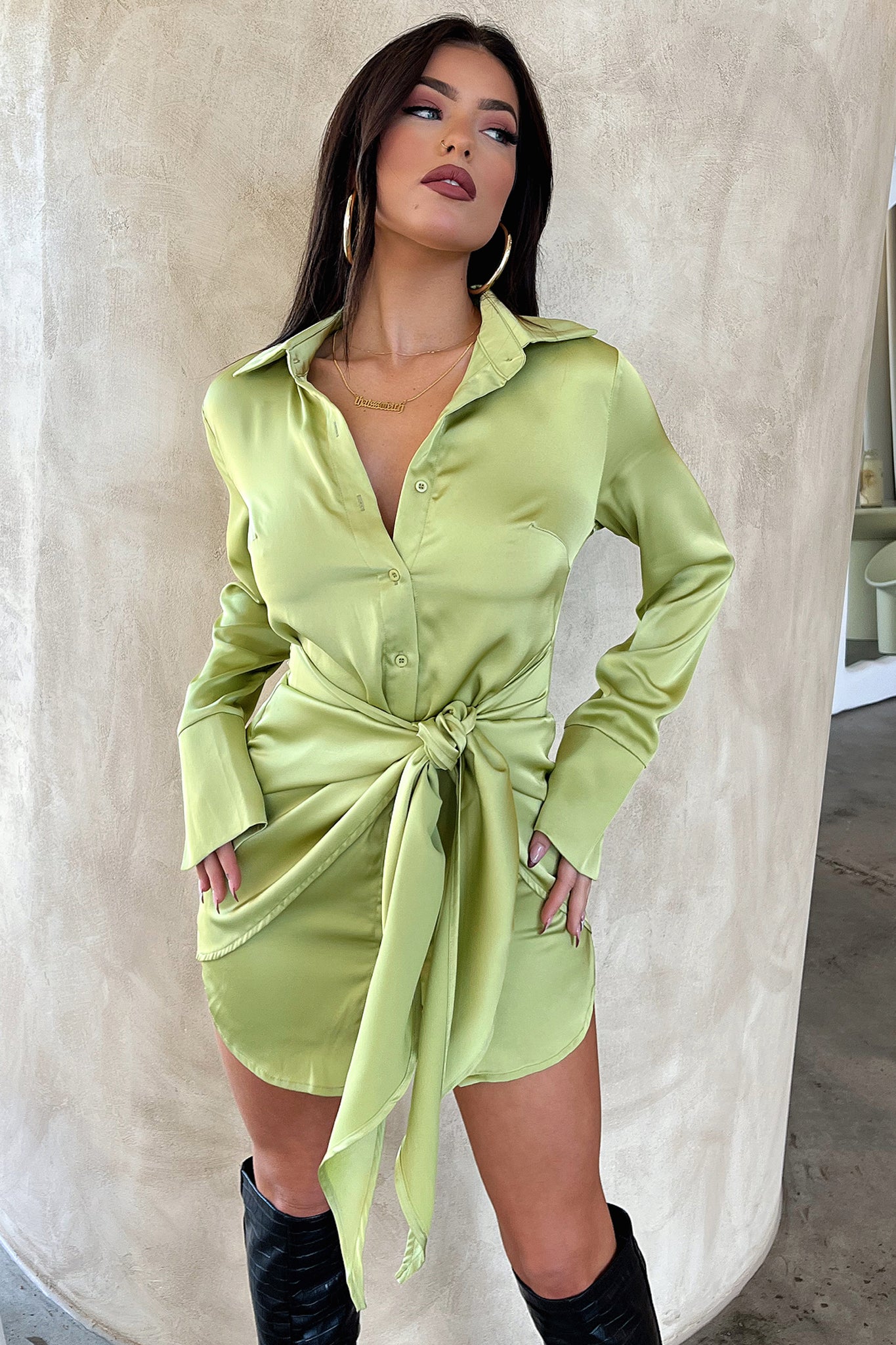 Alexa Dress for Women - Stylish Green Flowy Maxi Dress | Perfect for Summer, Beach, Parties & Casual Wear