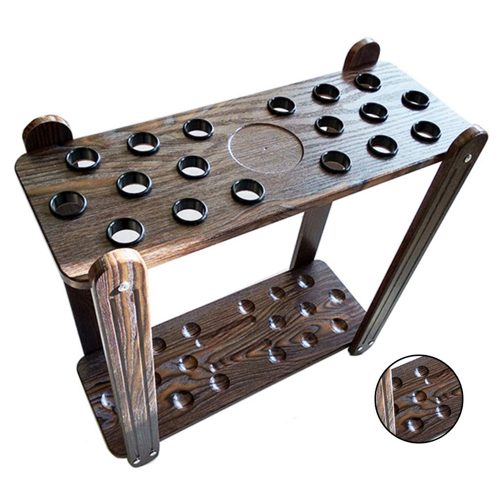 Vertical Fishing Rod Holder & Storage Rack - 18 Rod Capacity, Durable Density Plate Design for Billiard Halls & Floor Storage - Easy Organizer for Fishing Poles (Brown, 60x220cm) - Perfect for Garage, Boat Deck & Angler Clubs