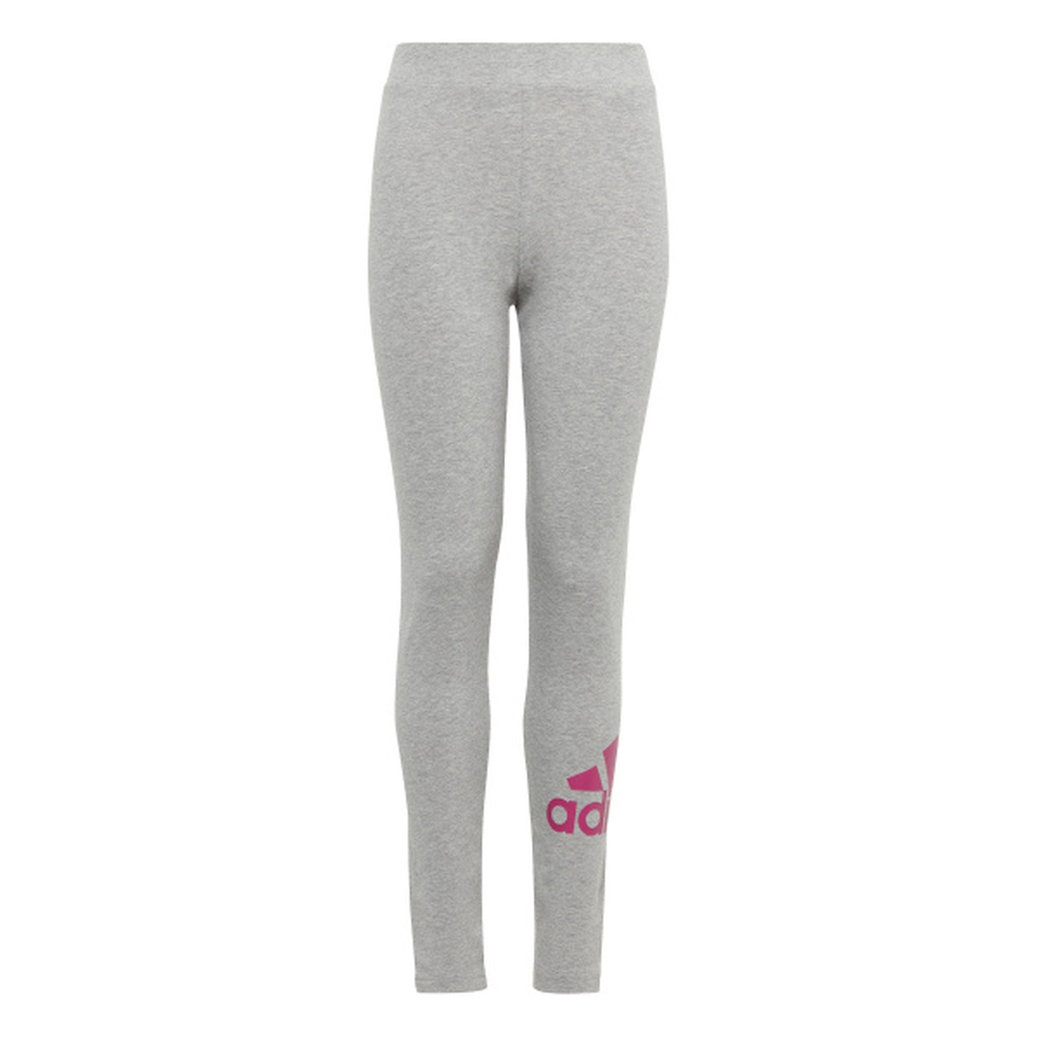 Adidas Girls' Essentials Big Logo Cotton Tights - Comfortable Athletic Leggings for Kids, School, Sports & Playtime