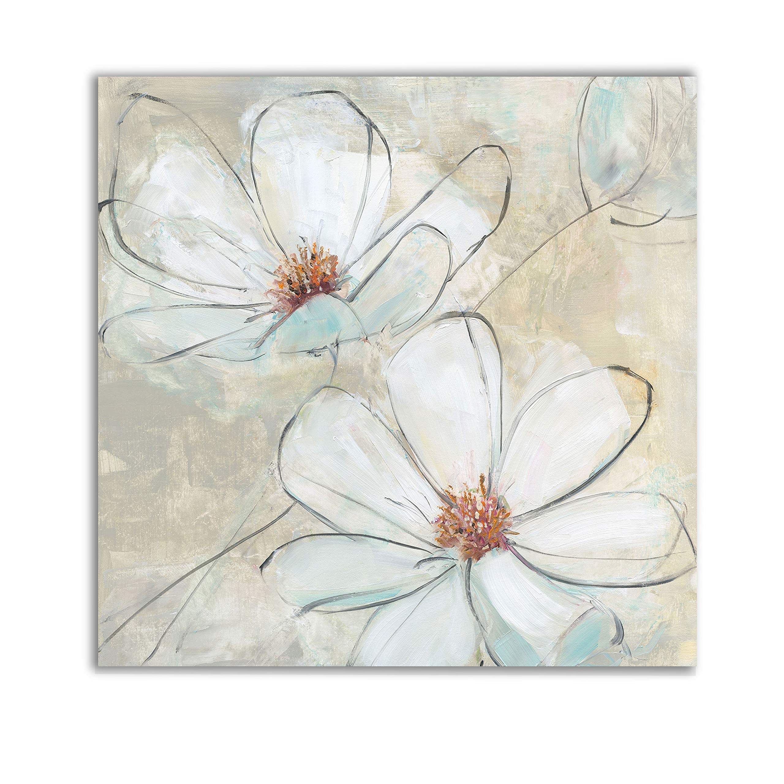 Wexford Home Summer Allegro Gallery Wrapped Canvas Wall Art - Modern Abstract Painting for Living Room, Bedroom & Office Decor - Perfect for Home, Apartment & Dormitory Wall Decoration