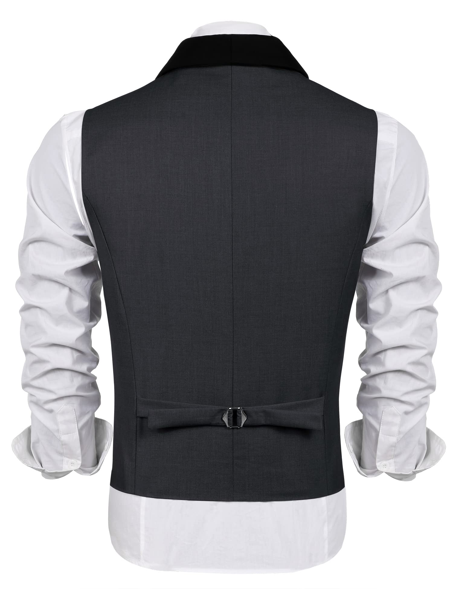 COOFANDY Men's Slim Fit Suit Vest - Formal Business Waistcoat for Wedding, Office & Special Occasions | Breathable & Comfortable for Daily Wear