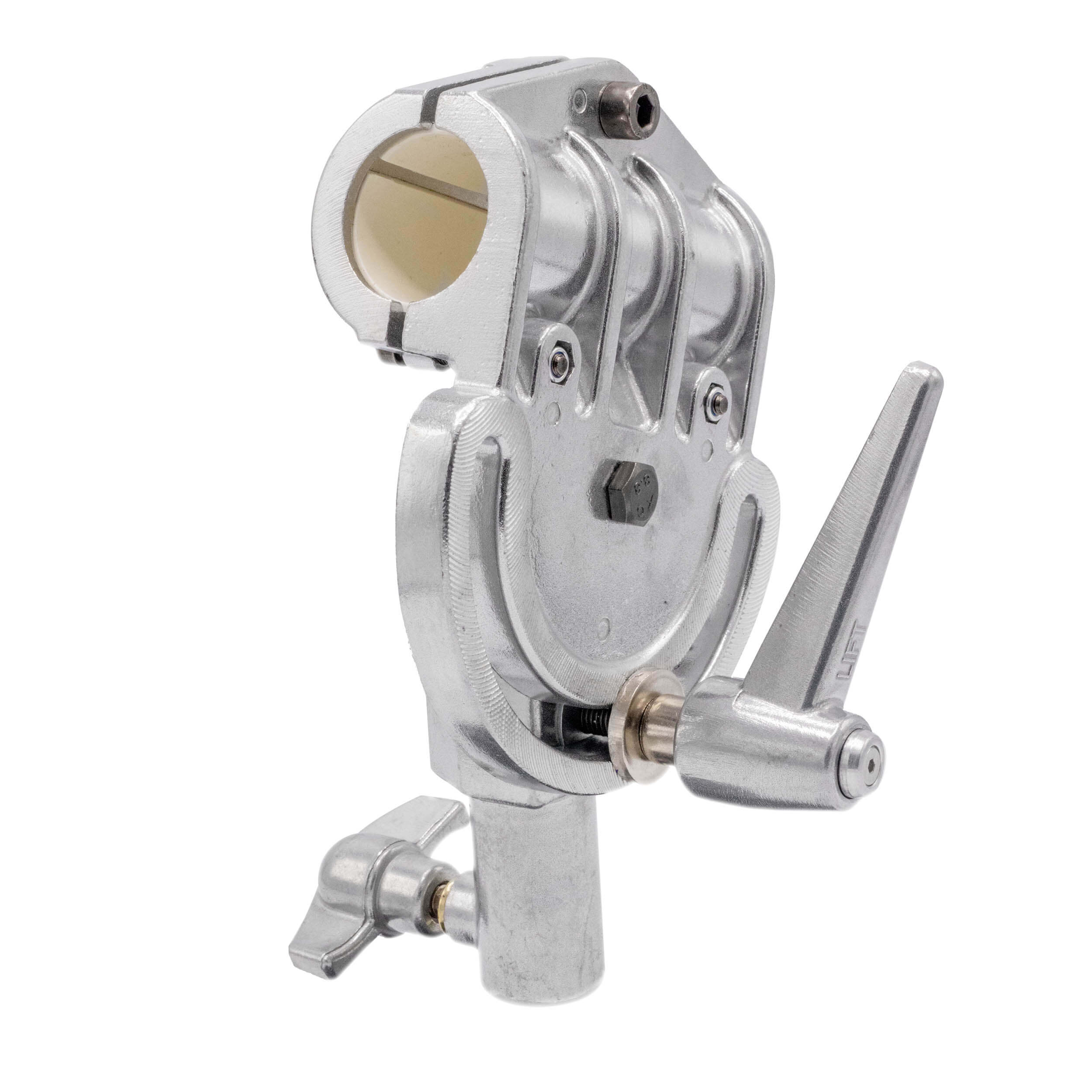 Silver Boom Pivot Clamp Bracket for Boom Arm (K 030014) - Heavy Duty Microphone Stand Mount, Studio Equipment Accessory for Podcasting, Streaming & Music Recording