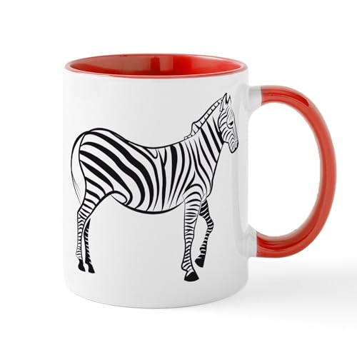 White/Red Inside - Wild Zebra Mug
