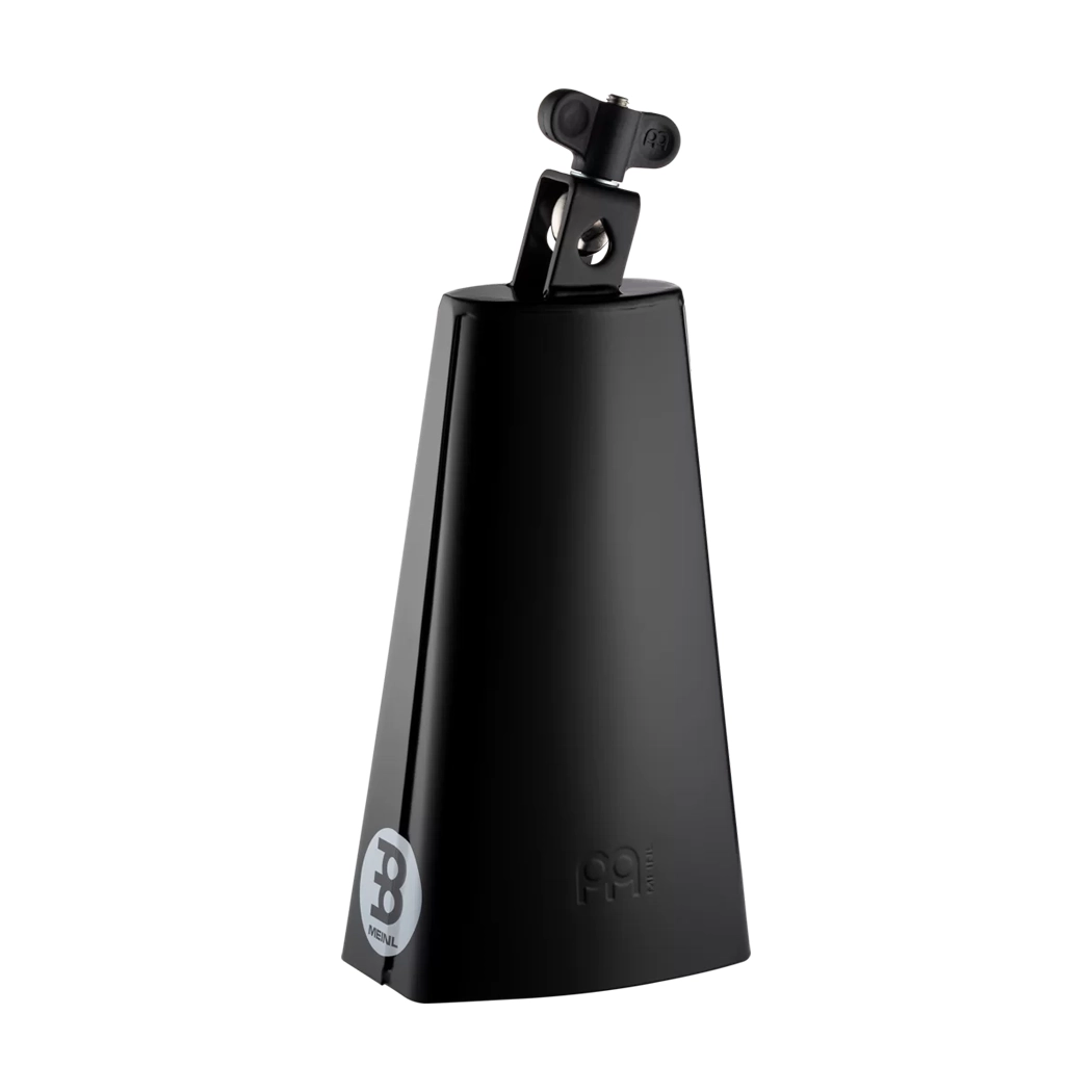 8 1/2 Inch Black Powder Coated Steel Cowbell - Durable Rust-Resistant Farm & Sports Accessory for Livestock, Horses & Sporting Events