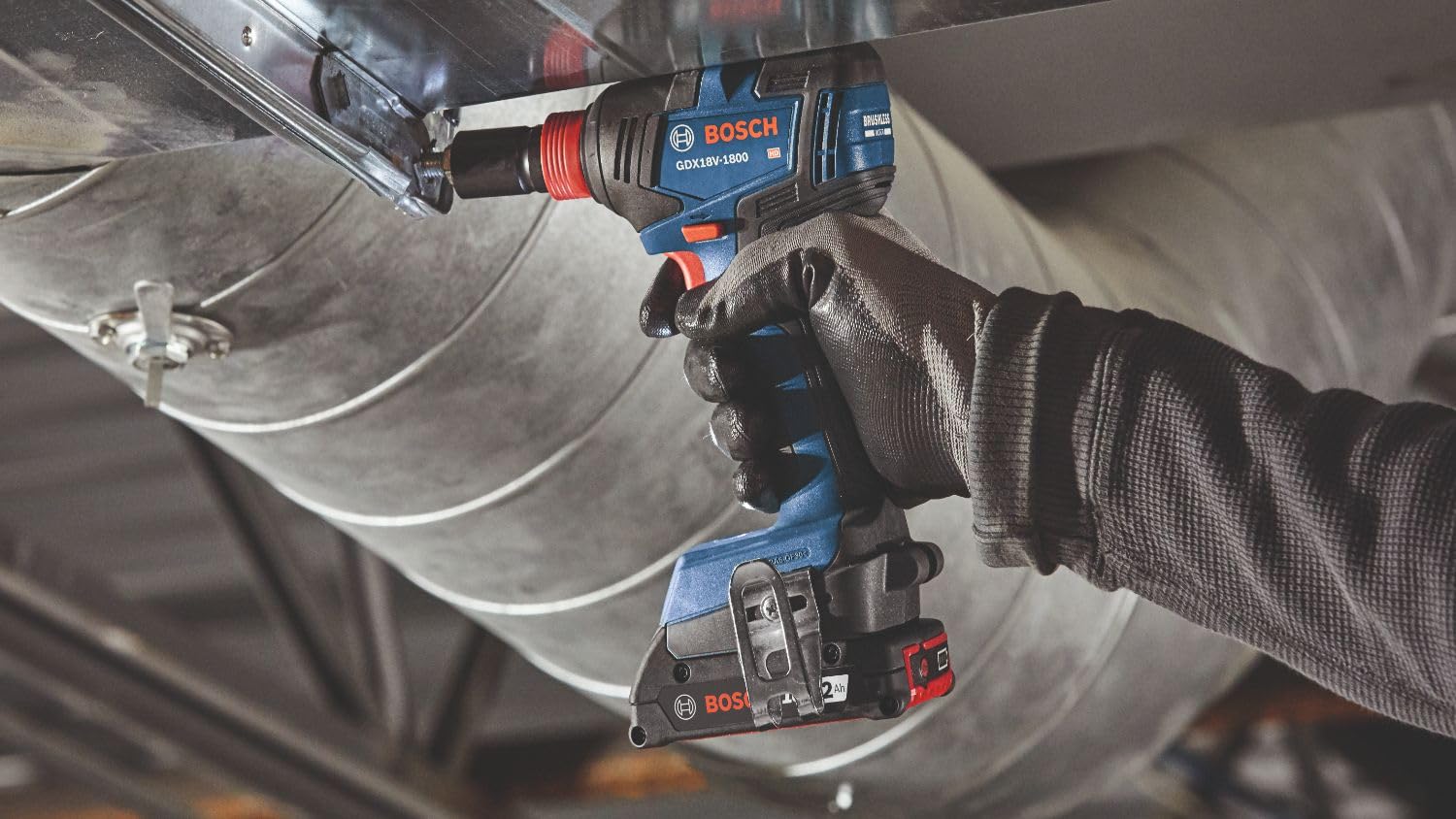 BOSCH GXL18V-240B22 18V Cordless 2-Tool Combo Kit with 1/2
