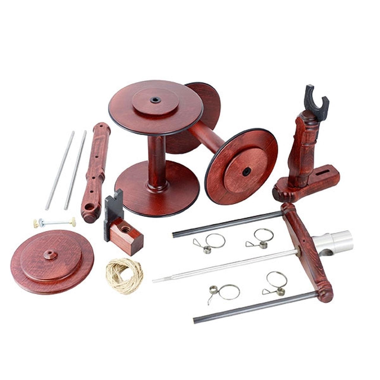 Kromski Minstrel Jumbo Flyer Spinning Wheel Set - Premium Wooden Spinning Wheel for Yarn Making, Perfect for Hand Spinning Wool, Cotton & Fiber Arts - Ideal for Home Crafting & DIY Projects