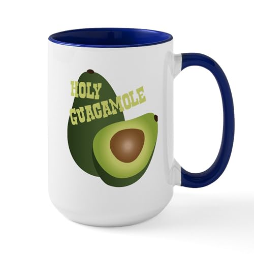 White/Navy Inside - HOLY GUACAMOLE Mugs