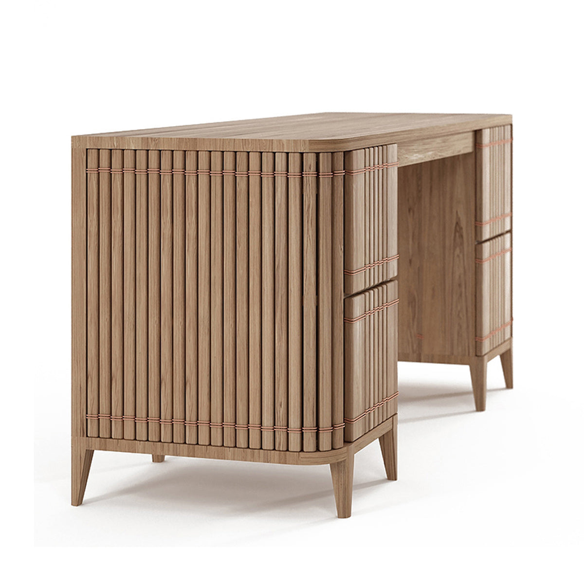 Premium Karpenter Koppar Wooden Desk - Modern Home Office Desk with Storage | Ergonomic Study Desk for Remote Work & Online Learning