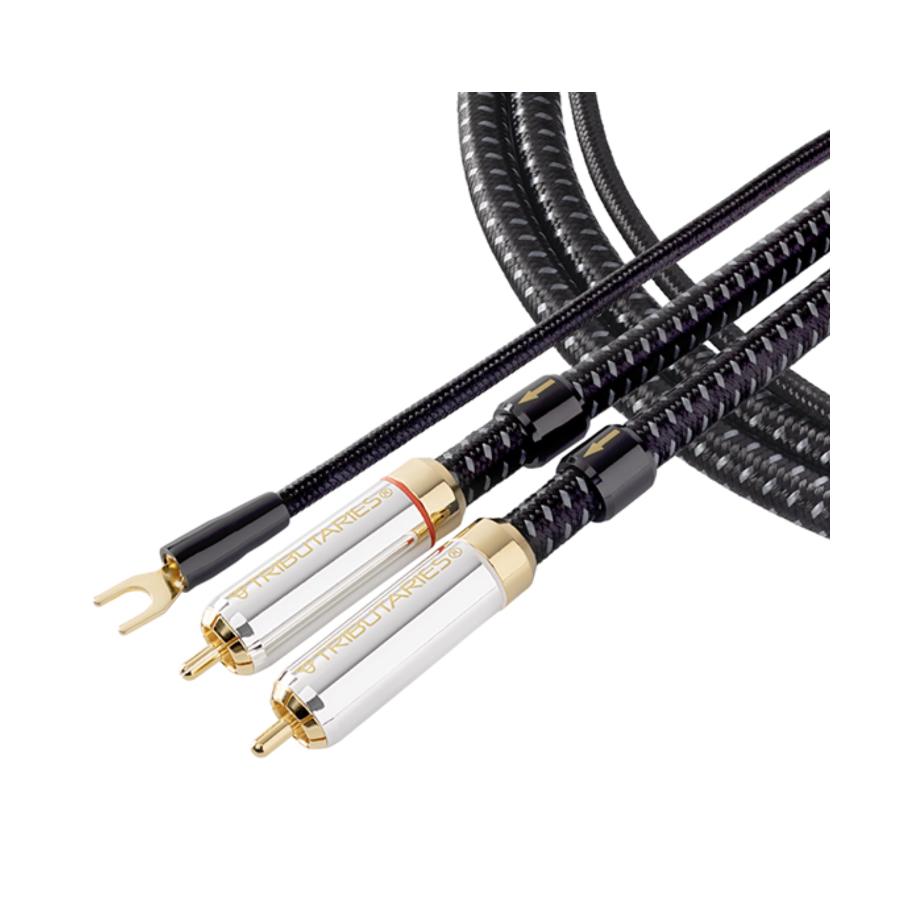 Tributaries Model 8PC High-Quality Phono Cable - Premium RCA Audio Cable for Turntables & Hi-Fi Systems - Perfect for Vinyl Record Players, Home Theater & Audiophile Setups