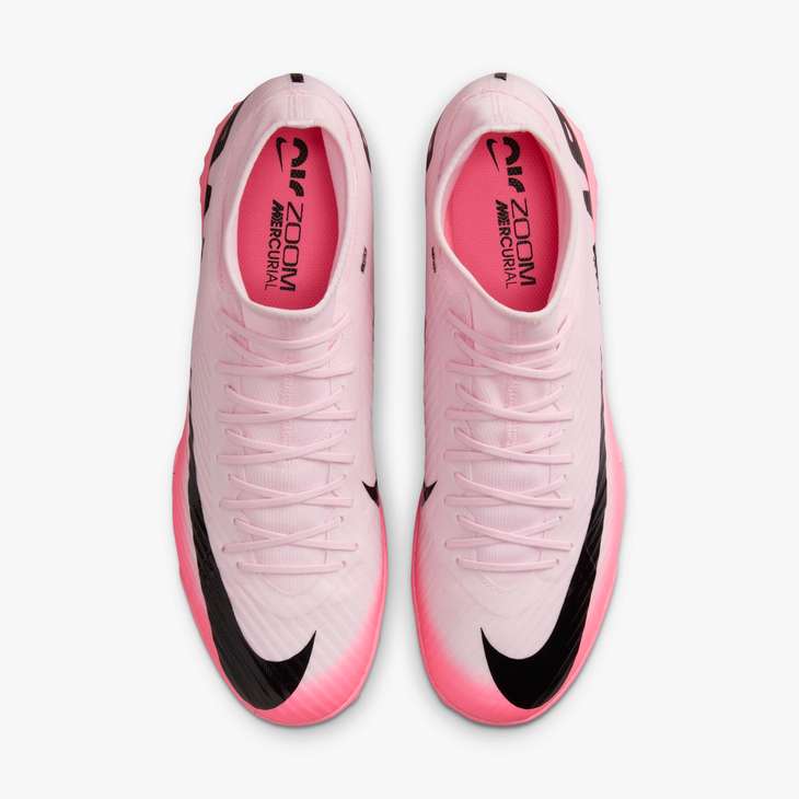 Nike Mercurial Superfly 9 Academy TF Turf Soccer Shoes for Men & Women - Pink Foam/Black - Lightweight Football Cleats for Artificial Grass - Perfect for Training, Matches & Indoor Soccer Games