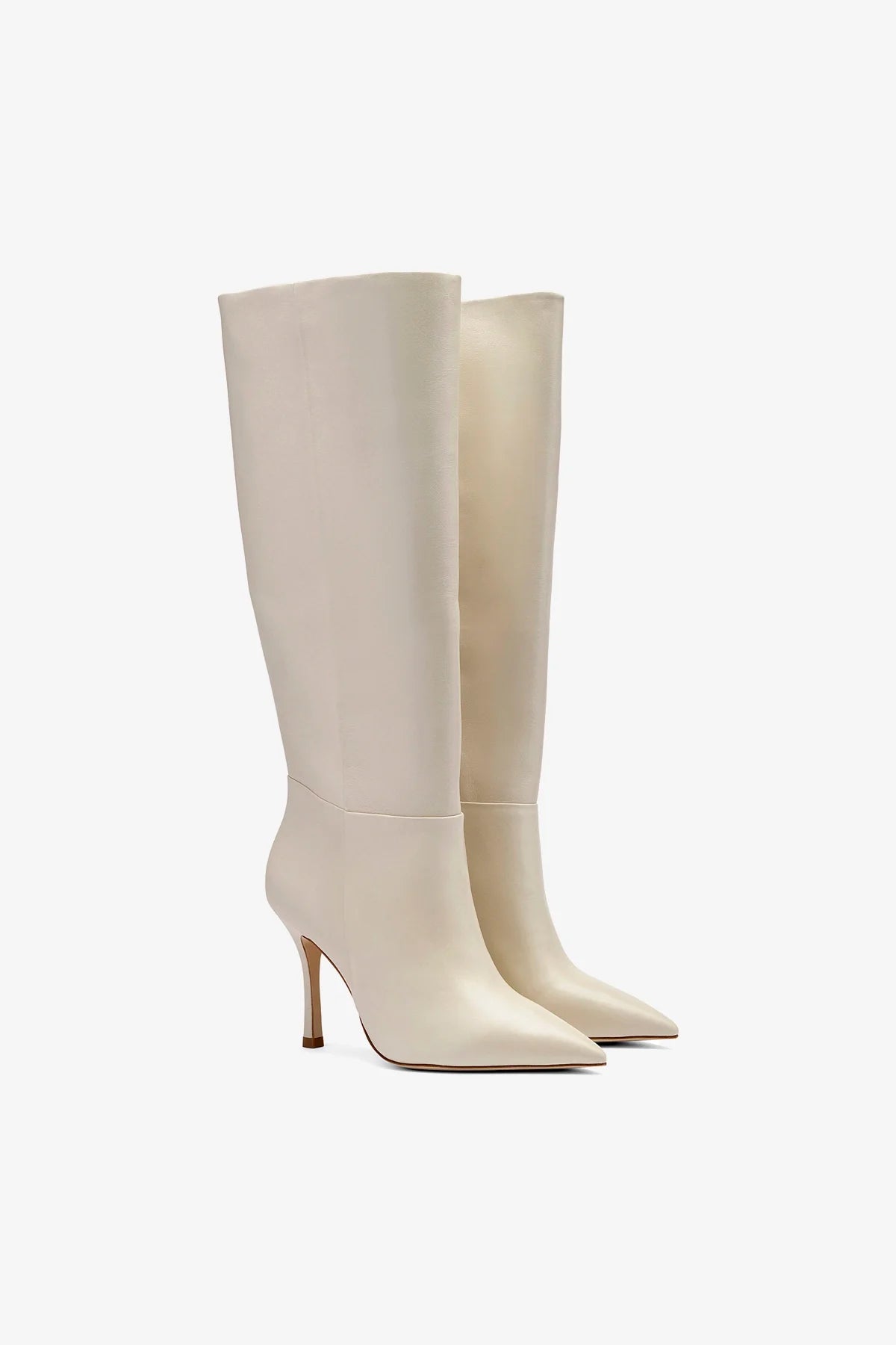 Kate Women's Ivory Leather Boots - Stylish & Comfortable Ankle Booties for Fall, Winter & Casual Outfits | Perfect for Work, Date Night & Everyday Wear
