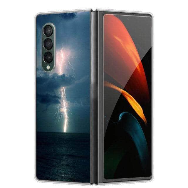 Durable Hard Plastic Galaxy Z Fold 3 5G Case with Stylish Design - Perfect for Everyday Protection & Gaming