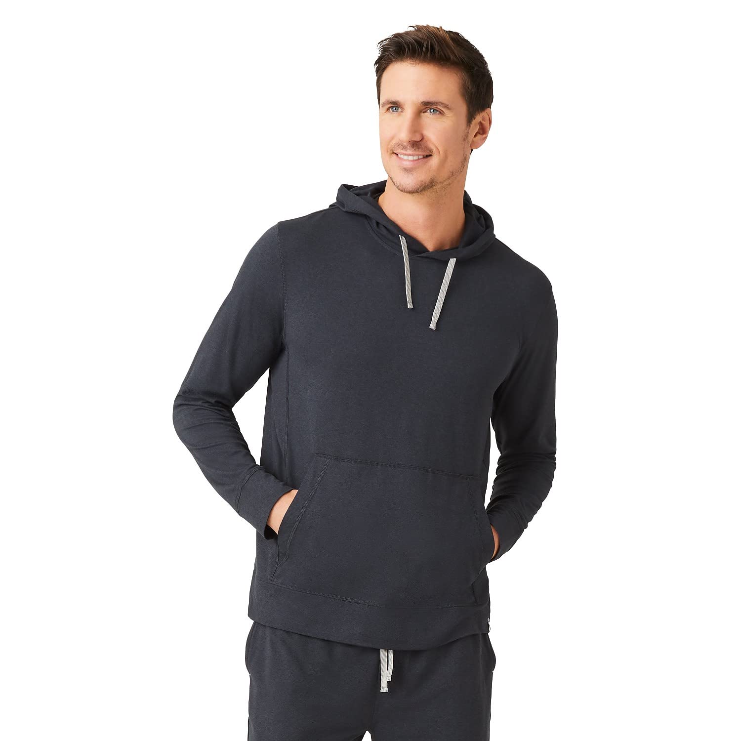 Free Country Men's Lightweight Sueded Hoodie Jacket - Soft Pullover for Casual Wear, Outdoor Activities & Travel
