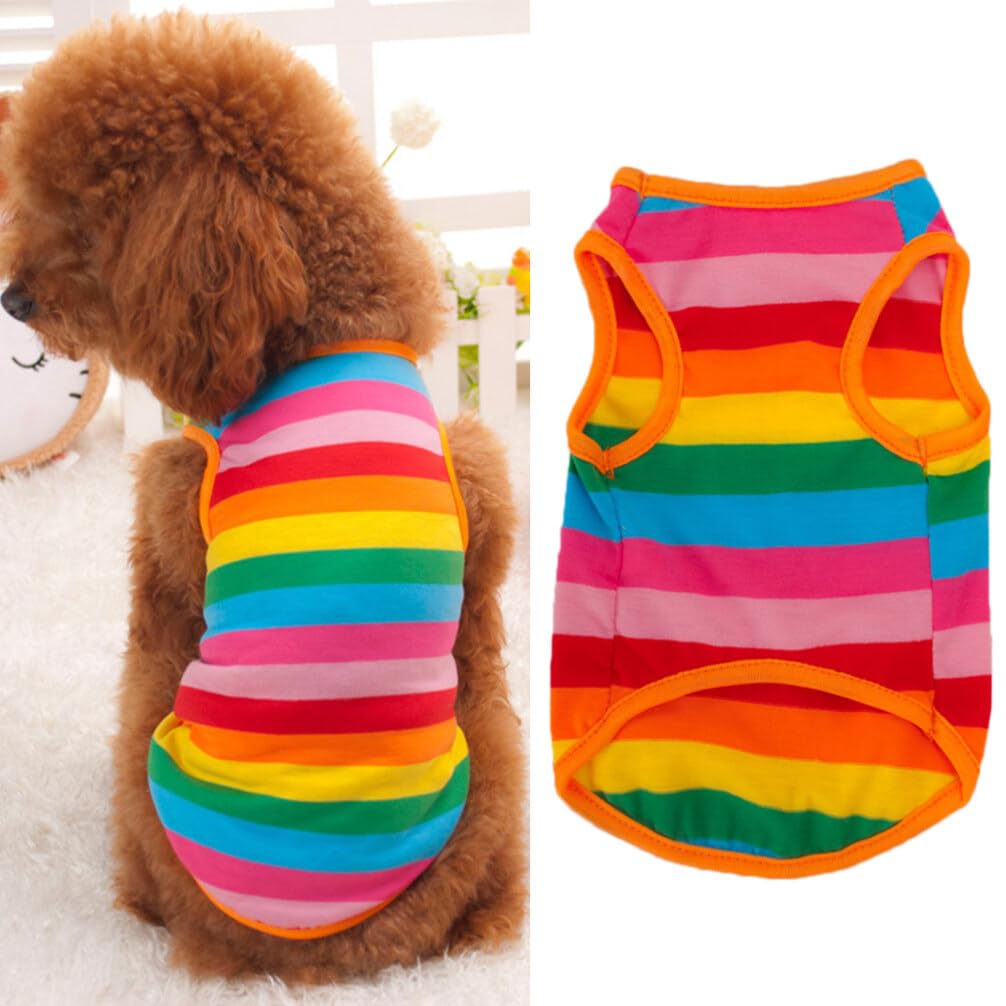 Cool Summer Dog Vest - Breathable Pet Shirts & Dresses for Small & Large Dogs - Lightweight Dog Clothes for Outdoor Walks & Beach Trips