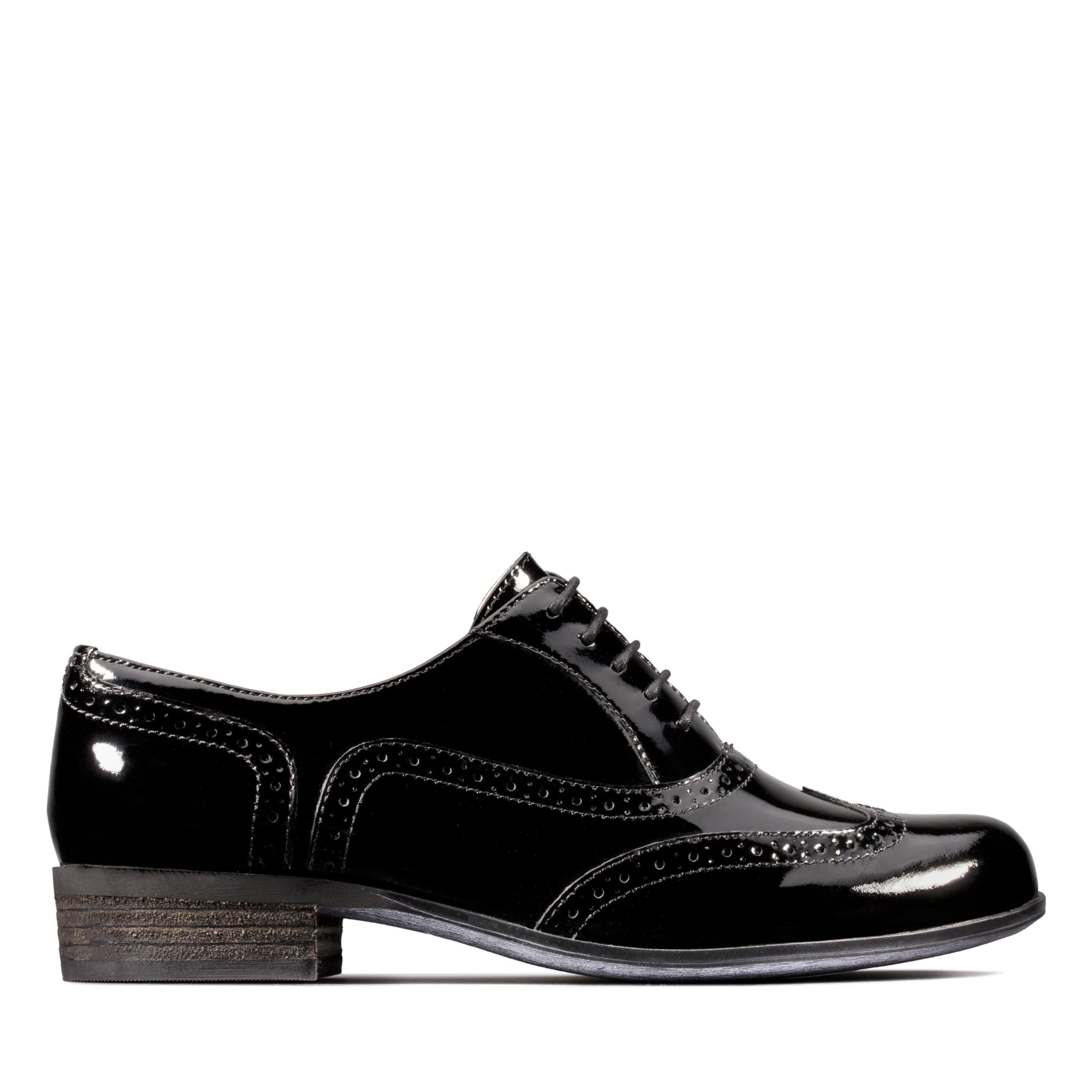 Hamble Loafer Shoes for Women - Black Patent Leather Slip-On Flats | Comfortable & Stylish Work Shoes for Office, Business & Casual Wear