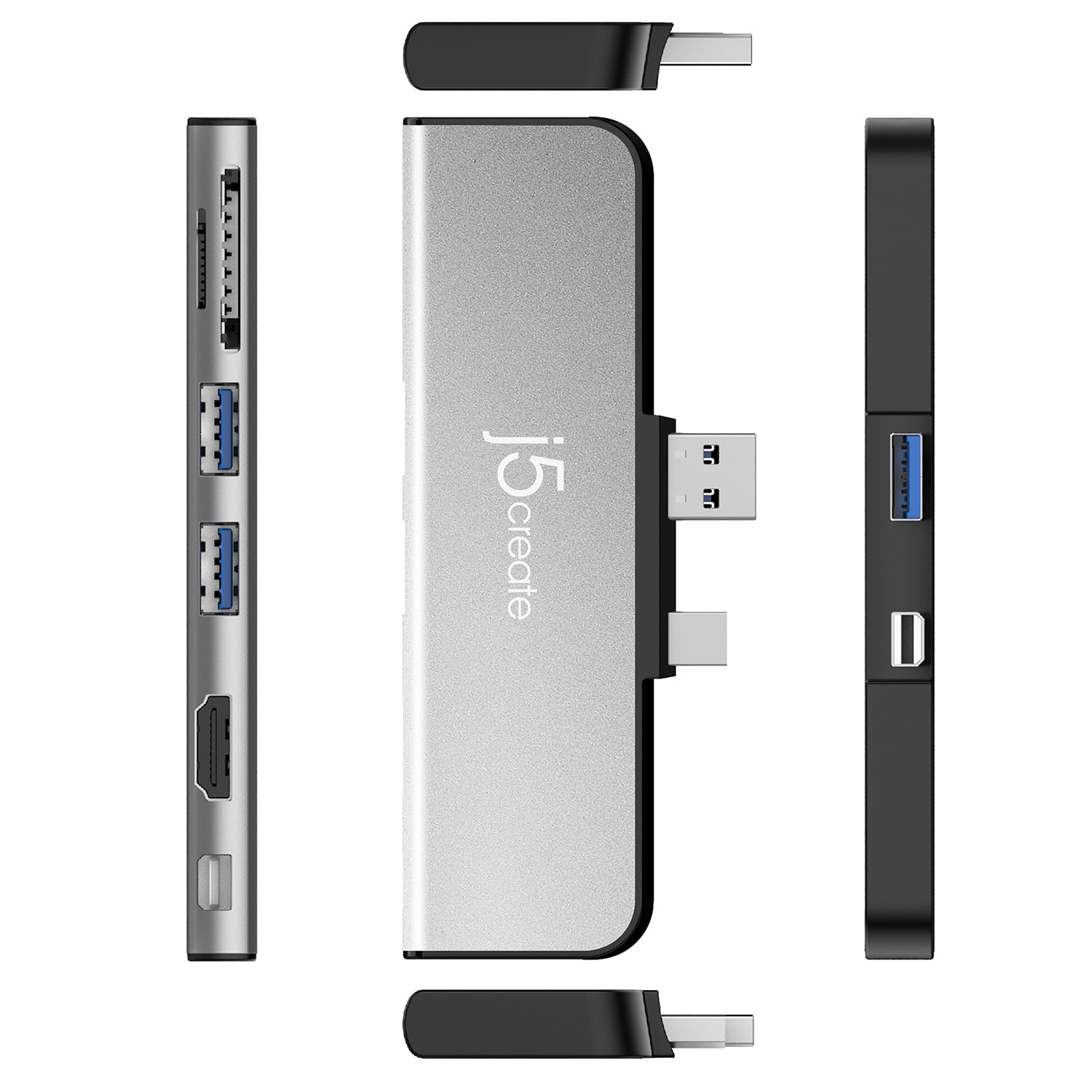 ULTADRIVE Mini Dock for Surface Pro 4/5/6 - USB-C Hub with HDMI, USB 3.0 & SD Card Reader - Perfect for Home Office, Business Travel & Remote Work