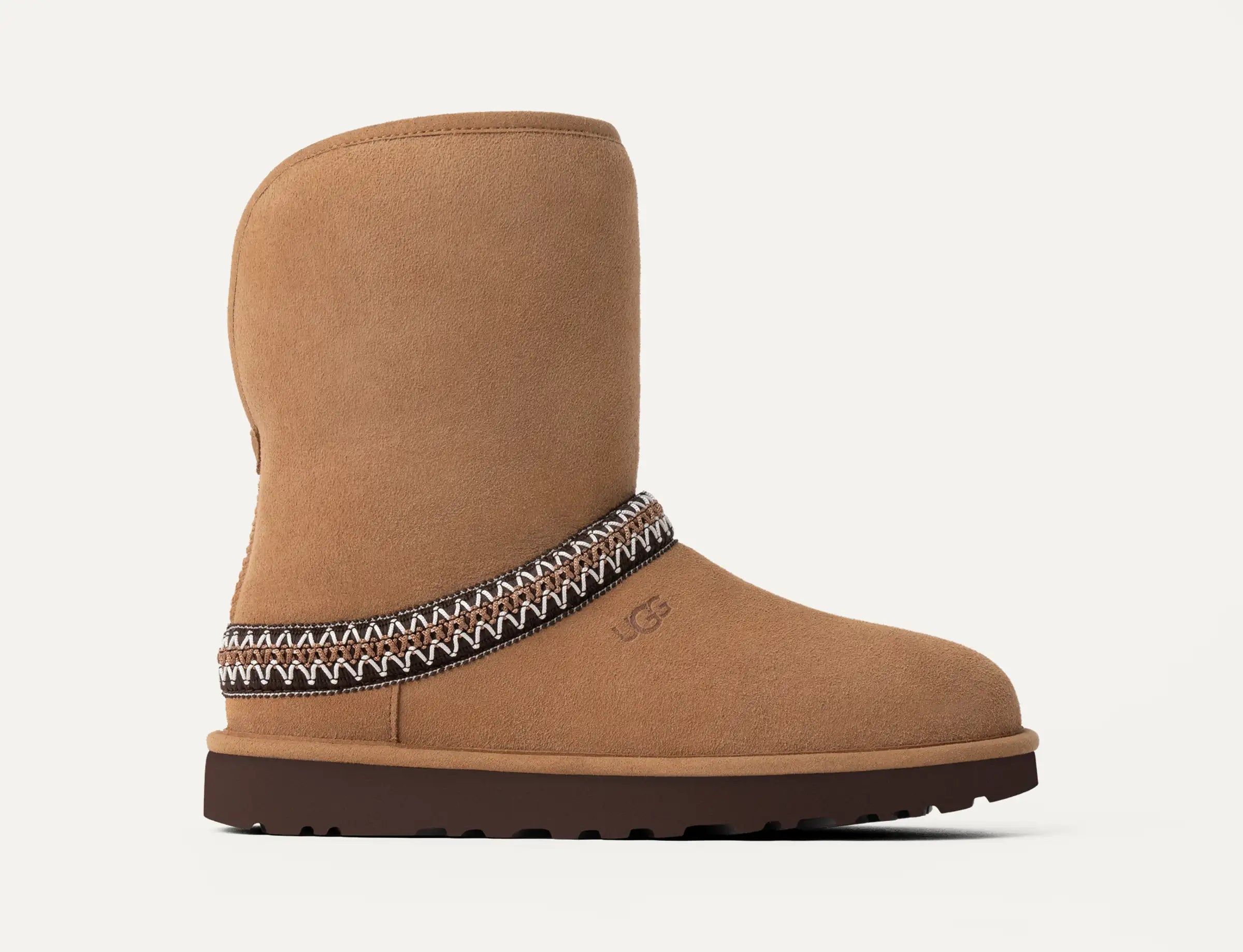 UGG Classic Short Boots for Women - Cozy Winter Boots with Crescent Design | Perfect for Snow, Casual Wear & Outdoor Activities