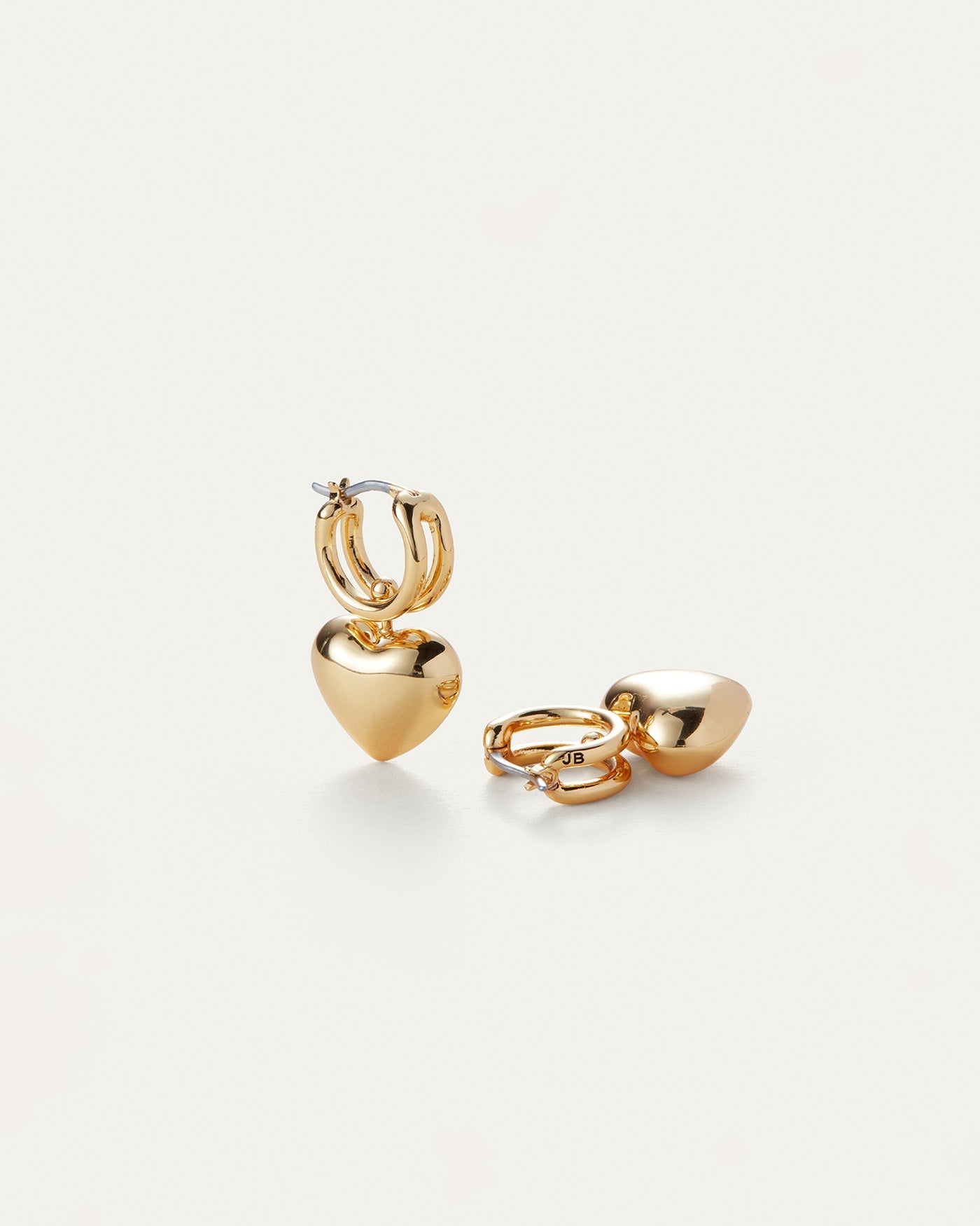 Puffy Heart Huggie Earrings for Women - Cute & Comfortable Small Hoop Earrings - Perfect for Valentine's Day, Anniversary & Everyday Wear