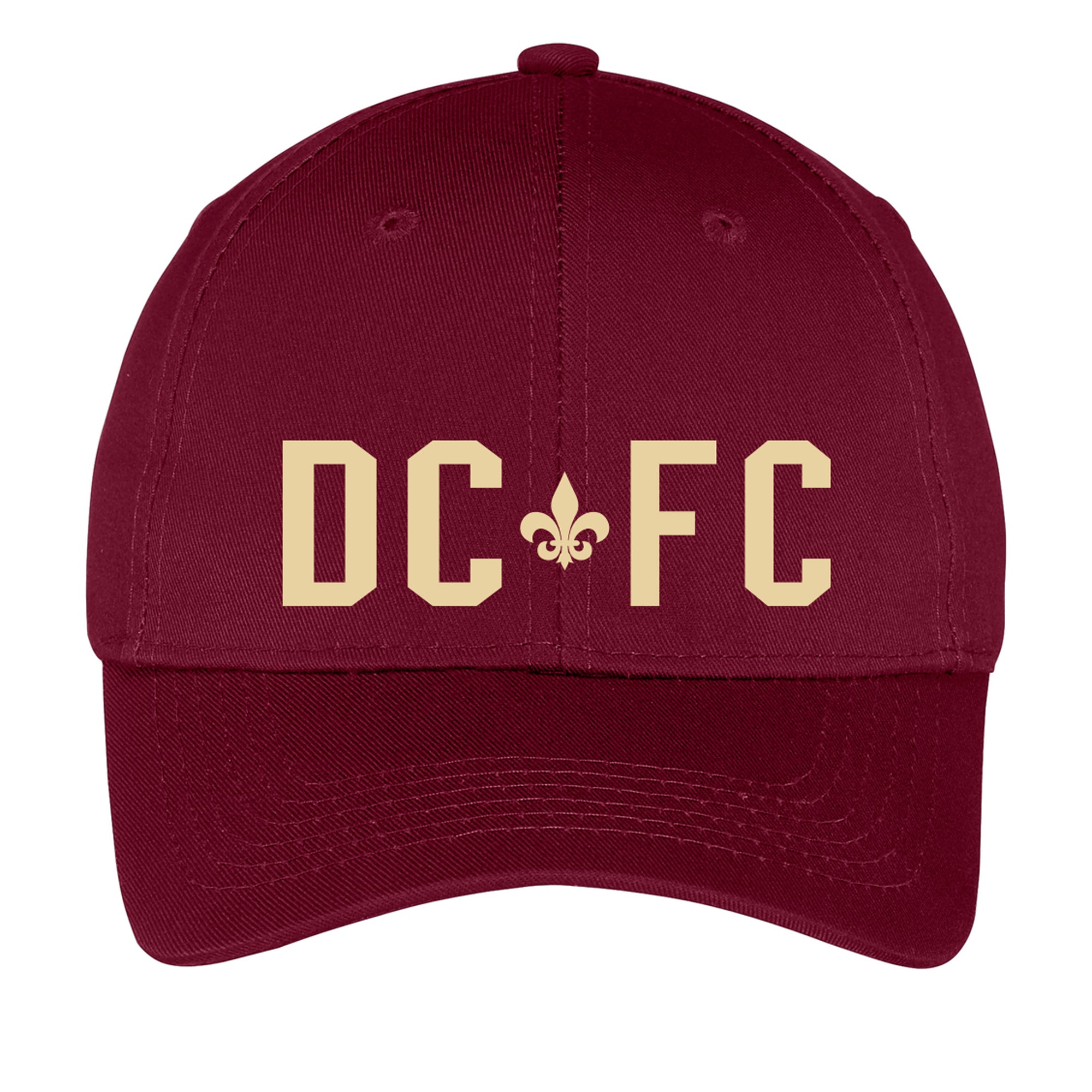 DCFC Youth 6 Panel Twill Hat - Adjustable Baseball Cap for Boys & Girls - Maroon - Perfect for Sports, Outdoor Activities & Casual Wear