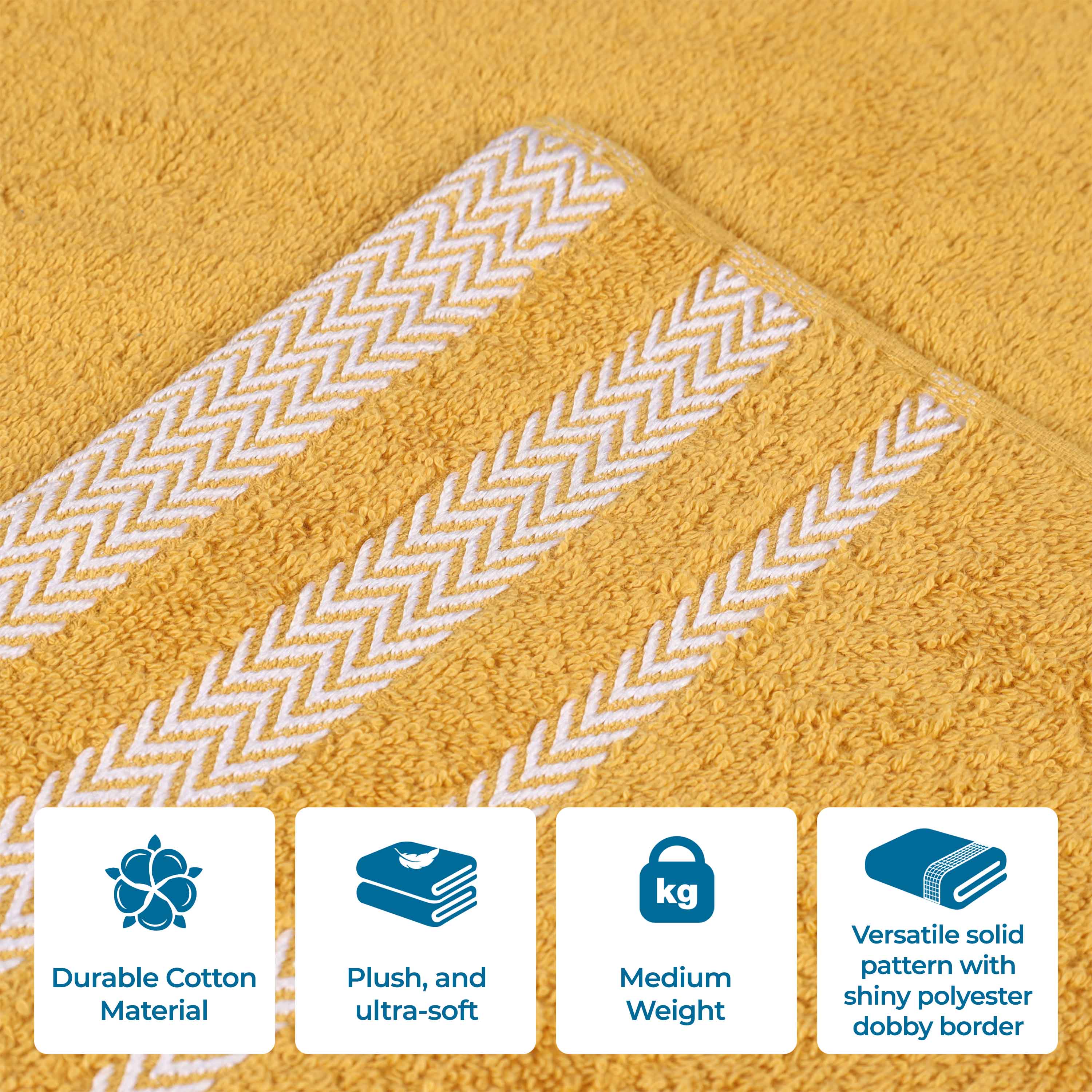 Premium 100% Cotton Soft Medium Weight Bath Towel Set of 2 - Ultra Absorbent Luxury Bath Sheets for Spa, Hotel & Home Use