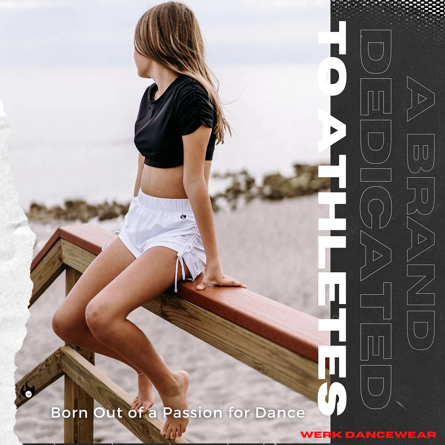Werk Dancewear String Shorts - Stretchy High Waist Dance Shorts for Women | Perfect for Ballet, Jazz, Contemporary & Yoga | Comfortable Activewear for Dance Class & Performance