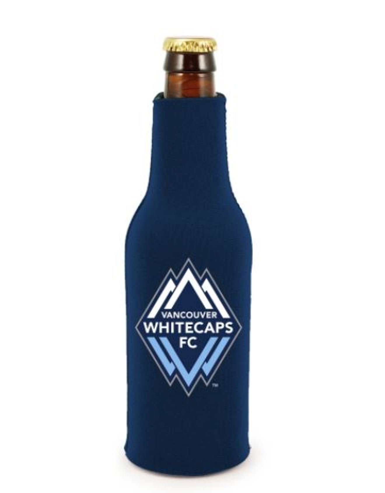 Vancouver Whitecaps 12oz Neoprene Bottle Cooler - Insulated Beer Can Koozie for SC FC MLS Soccer Fans - Perfect for Tailgates, BBQs & Game Day Parties