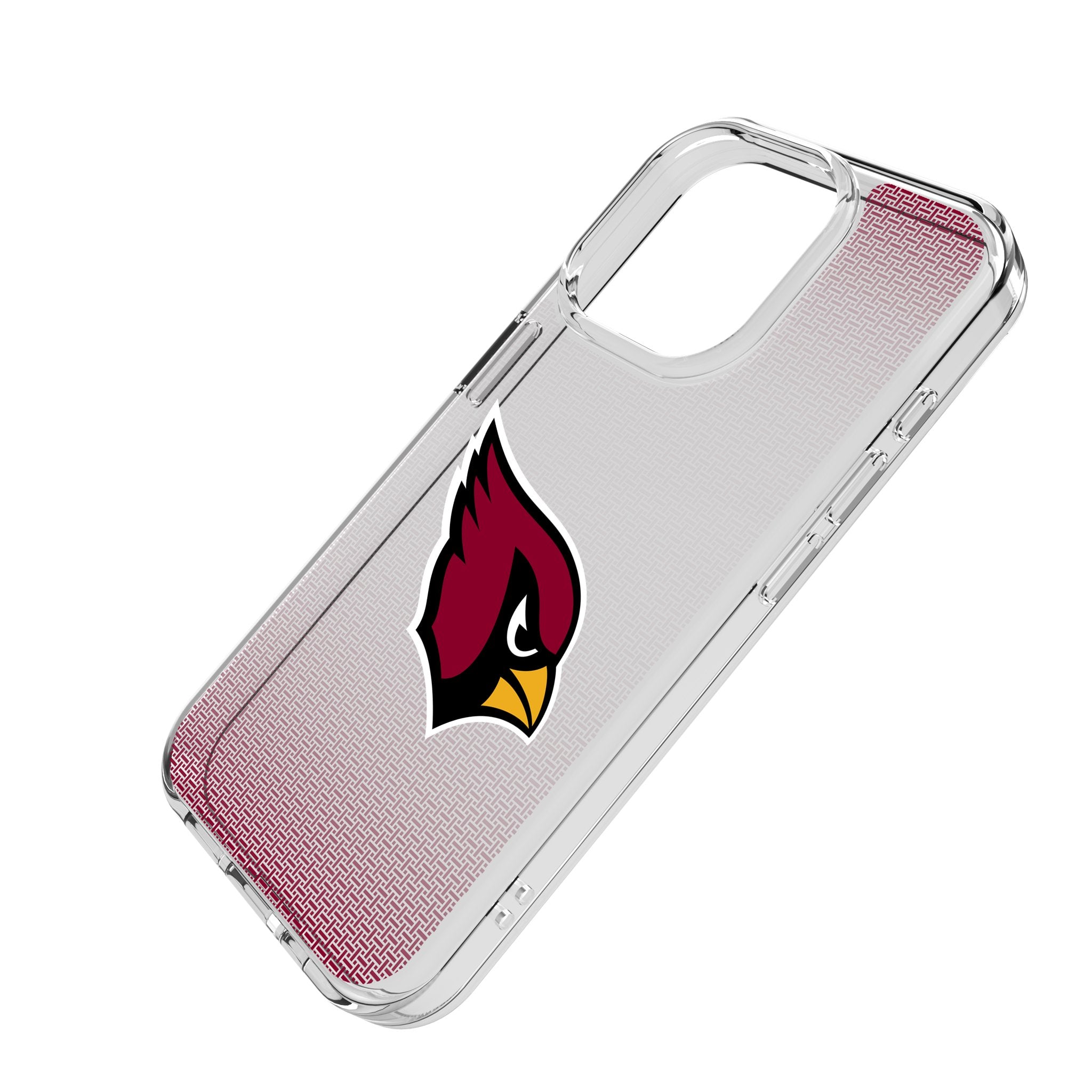 Arizona Cardinals Clear Linen Phone Case for iPhone 14 13 12 11 Pro Max XR XS - Slim Protective Cover for Football Fans - Perfect for Game Day & Daily Use