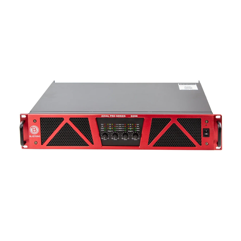 Blastking D20K 20000W 4 Channel Class D Professional Power Amplifier - Perfect for Live Sound, DJ Gigs & Studio Recording