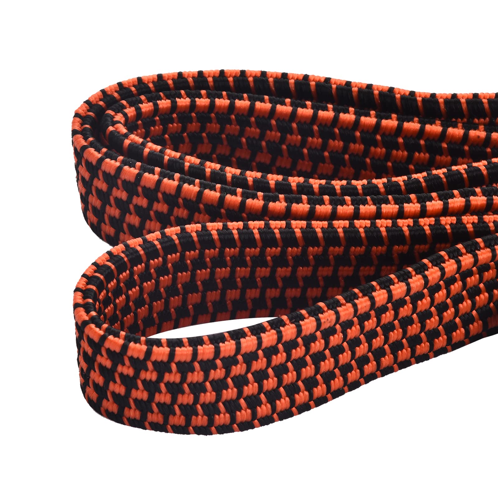 Fifod Adjustable Flat Bungee Cords with Hooks - 4 Pack Heavy Duty Bungee Straps for Secure Cargo Tie Down | Perfect for Hand Carts, Luggage Racks, Camping Gear, Gardening Tools & Clotheslines | Durable Elastic Rope for Outdoor & Home Organization
