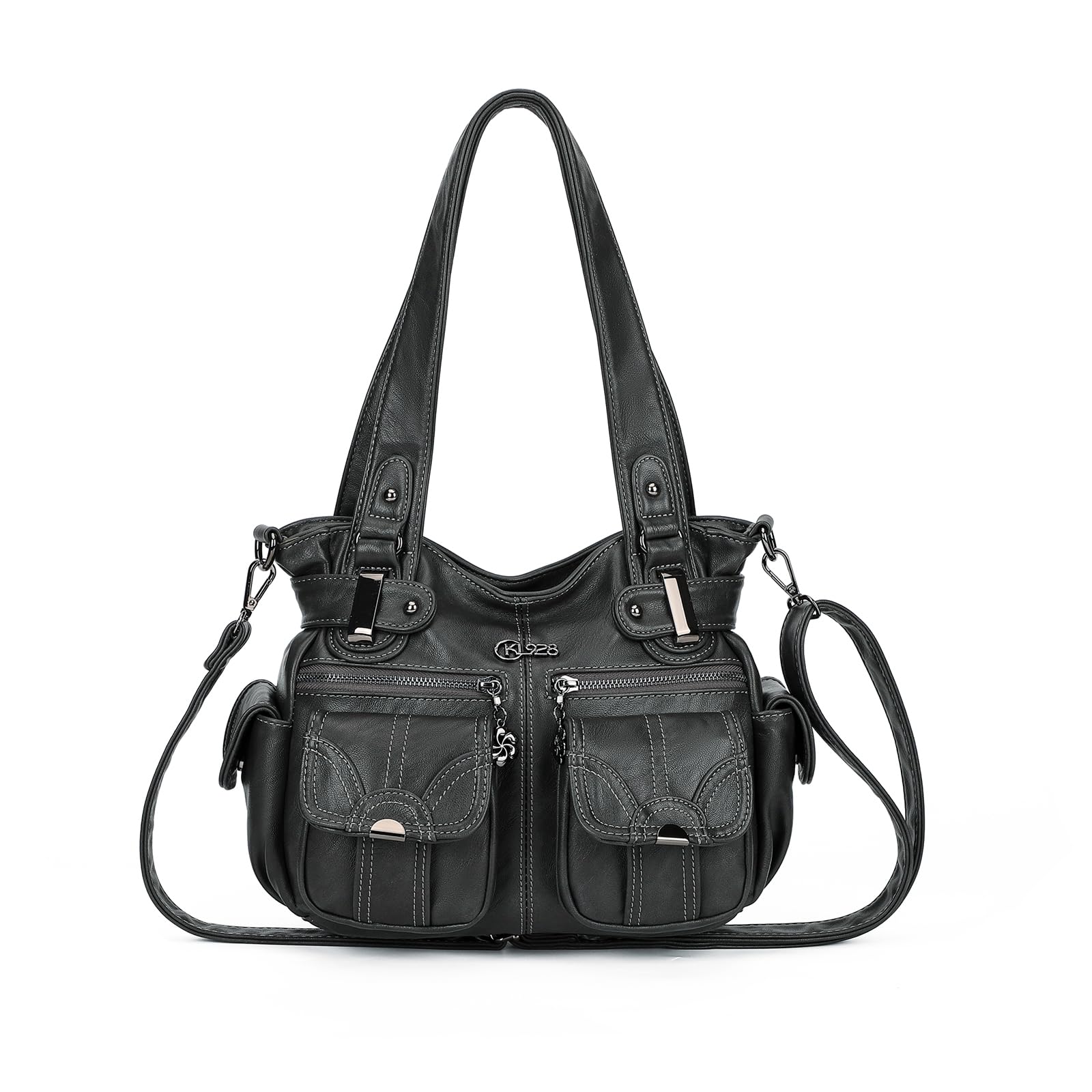 Stylish Large Hobo Shoulder Bags for Women - Soft PU Leather Multi-Pocket Tote Purse | Perfect for Work, Travel & Everyday Use