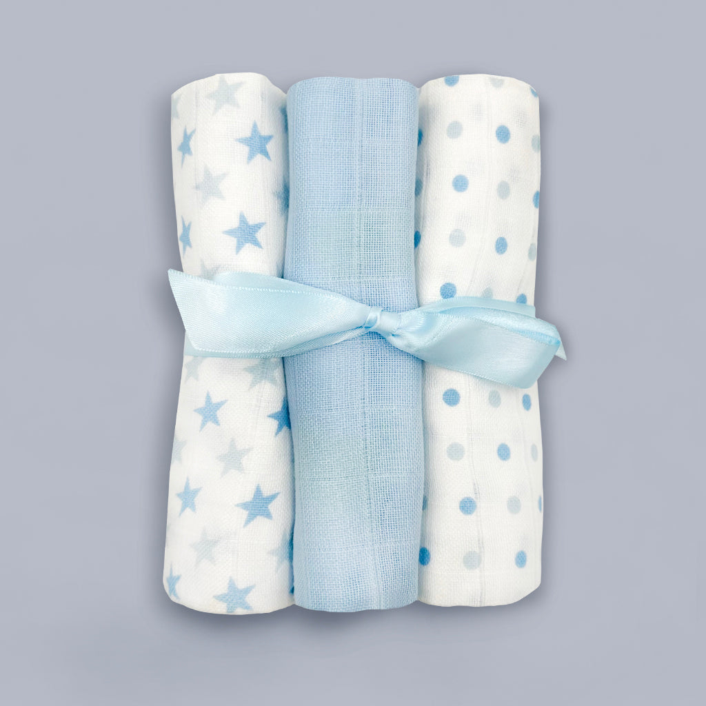 Personalized Little Blue Bunny Baby Gift Set - Newborn Welcome Hamper for Baby Showers, Birthdays & Nursery Decor