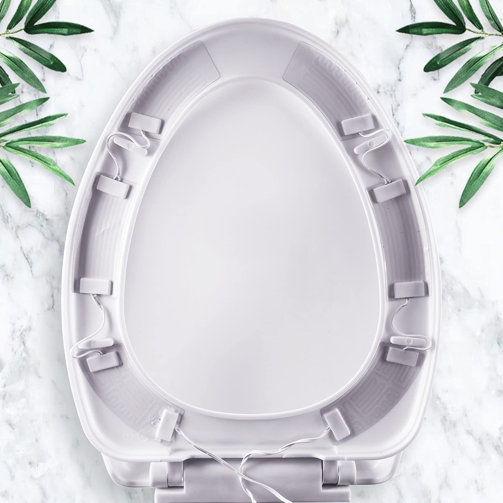 Universal Heated Toilet Seat Warmer - Waterproof Elongated Bidet Seat Heater with Easy Installation for Bathroom Comfort | Perfect for Cold Winter Mornings & Luxury Bathroom Upgrade