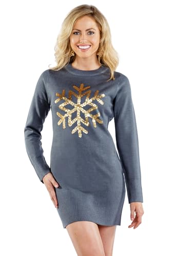 Snowflake Gold Sequin (Grey)
