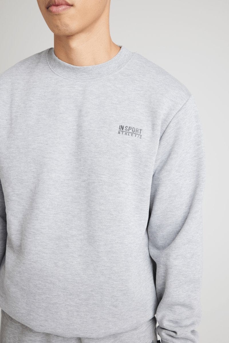Unisex Alaska Grey Marle Crew Sweatshirt - Cozy & Stylish Pullover for Men & Women - Perfect for Casual Wear, Gym, and Outdoor Activities