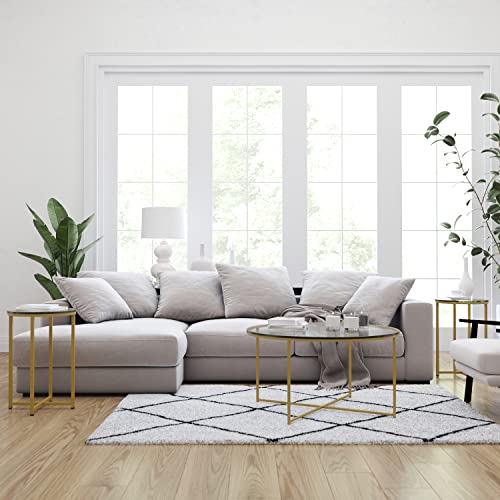 Clear/Brushed Gold