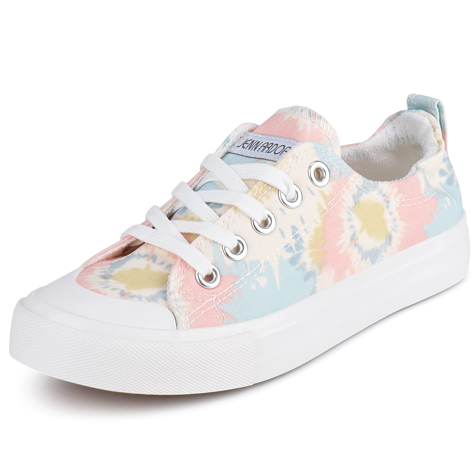 **JENN ARDOR Women's Slip-On Canvas Sneakers - Low Top Comfortable Walking Shoes for Casual Wear | Perfect for Daily Errands, Travel & Light Exercise**
