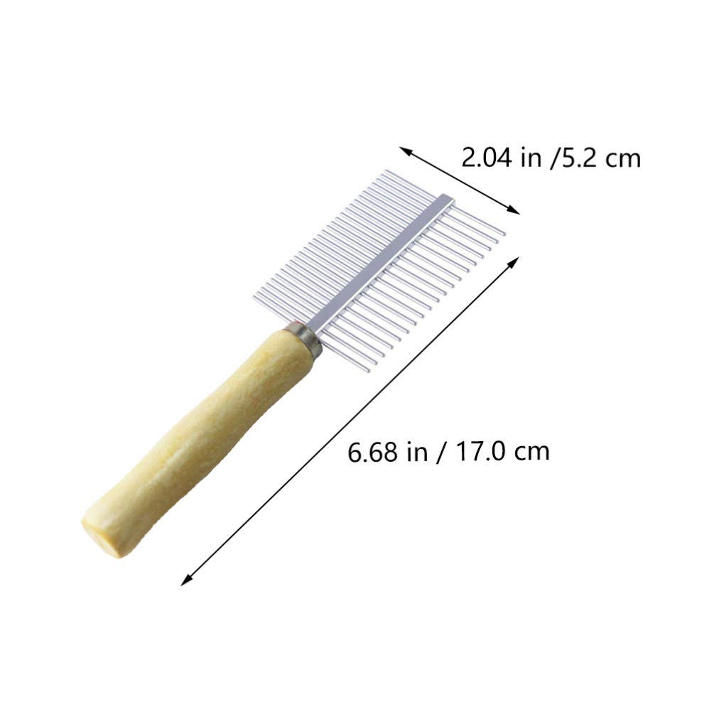 2-Pack Pet Grooming Brush for Dogs & Cats - Stain Removal Comb with Fine Teeth - Durable Dog & Cat Comb for Detangling & Cleaning - Perfect for Daily Pet Care & Grooming Supplies