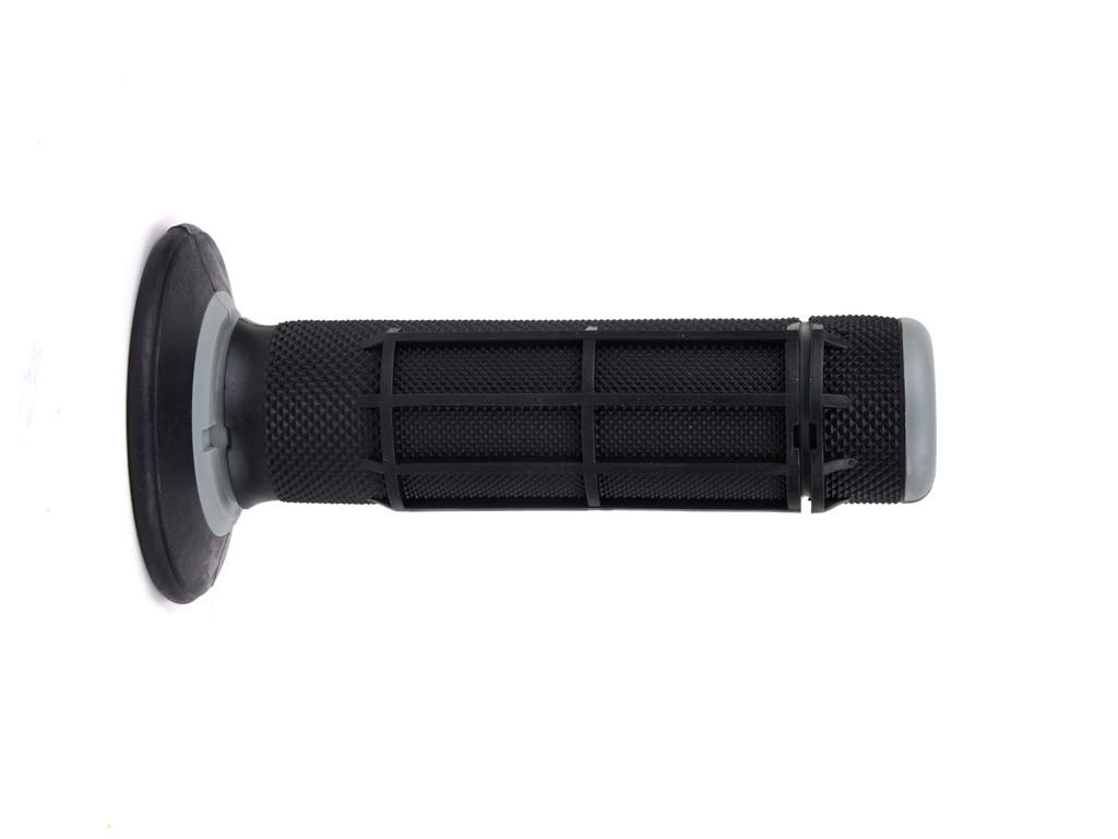 Domino Racing Dually Half Waffle Grips for Dirt Bikes - High Performance Motorcycle Handlebar Grips for Off-Road, Motocross & Trail Riding - Improve Control & Reduce Vibration