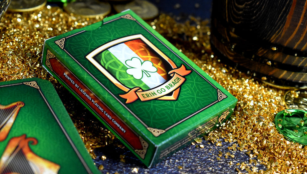 Premium Ireland-Themed Playing Cards - 52 Deck with Celtic Designs - Perfect for Poker, Blackjack, and Irish-Themed Game Nights