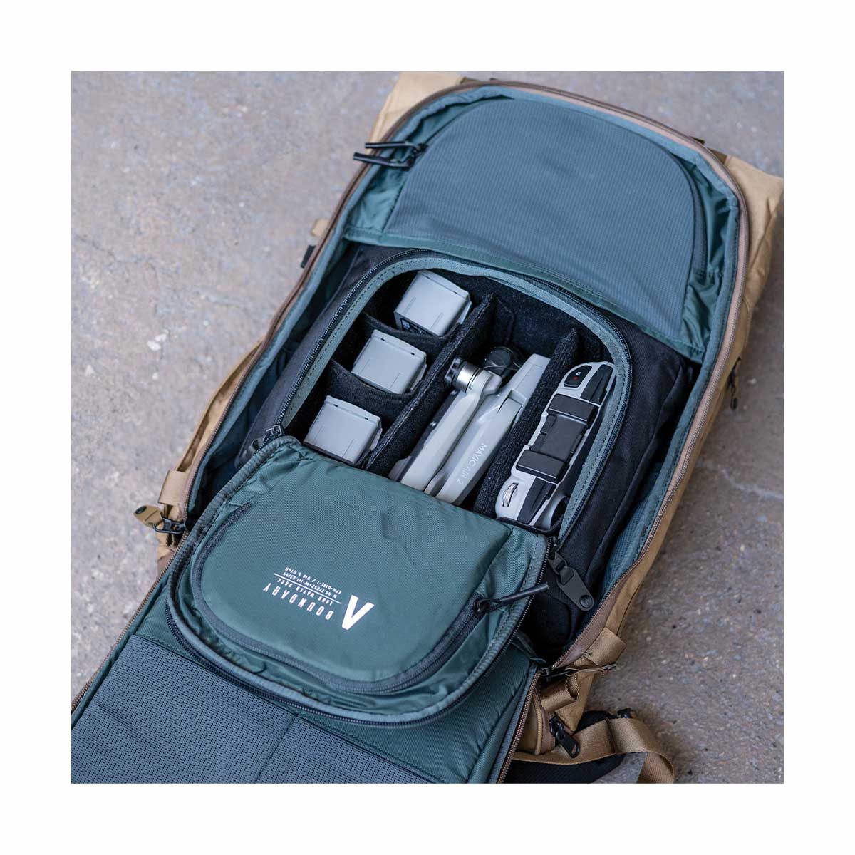 Boundary Supply Errant Pack Backpack Starter Kit (Hymassa Tan) - Waterproof Travel Backpack for Commuting, Hiking & Everyday Carry | Durable Laptop Bag with Organizer Compartments