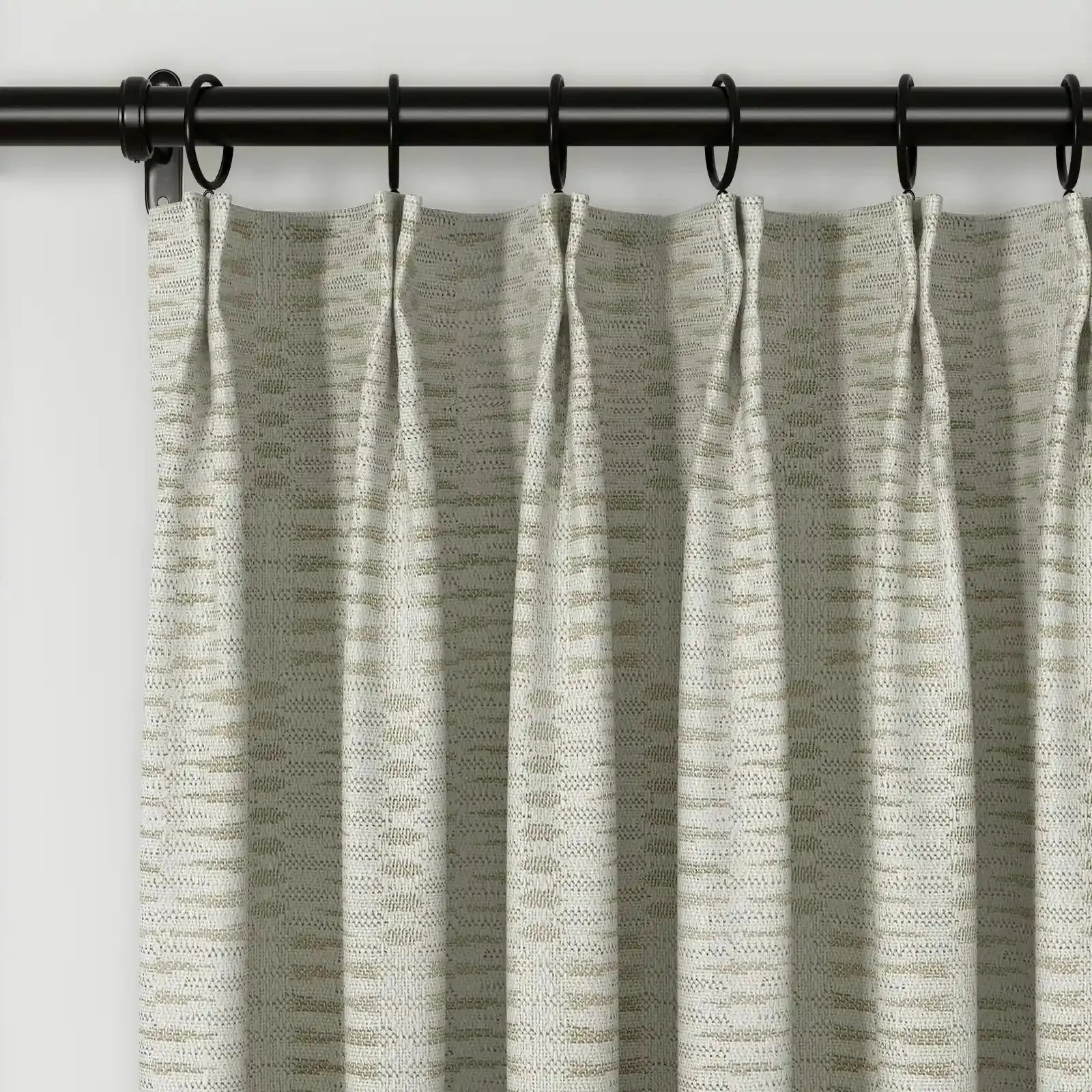 Lydia Swallow Jacquard Pleated Curtains - Elegant Window Treatments for Living Room, Bedroom & Dining Room Decor
