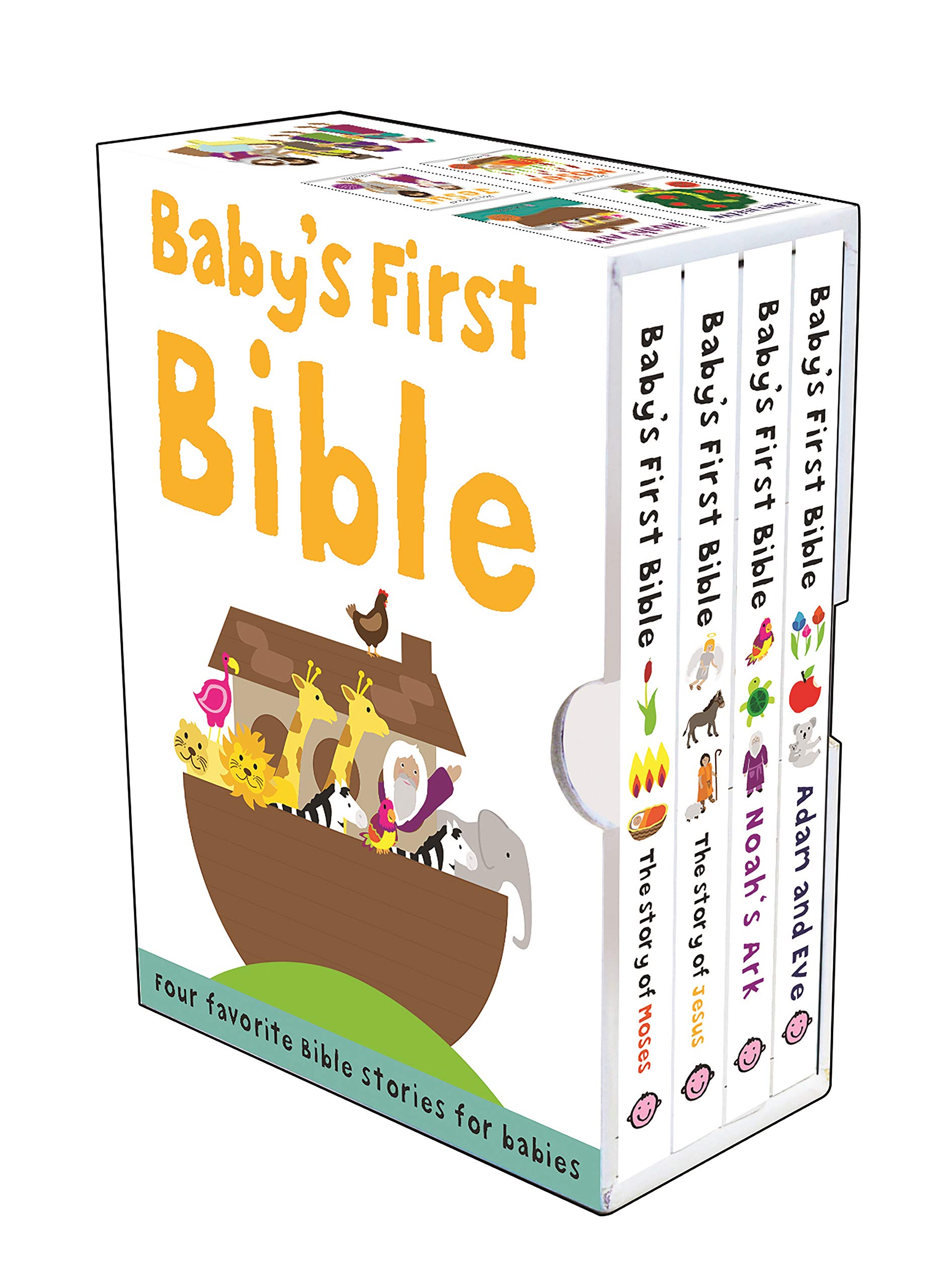 Baby's First Bible Boxed Set - The Story of Moses, Jesus, Noah's Ark & Adam and Eve | Illustrated Bible Stories for Toddlers | Perfect for Bedtime Reading & Sunday School Gifts