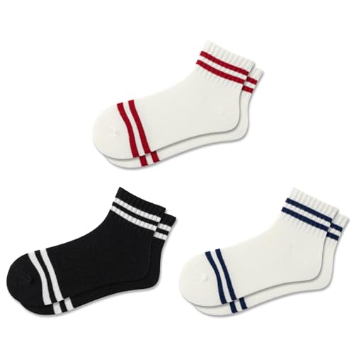 3 Pack Quarter Crew Socks-c
