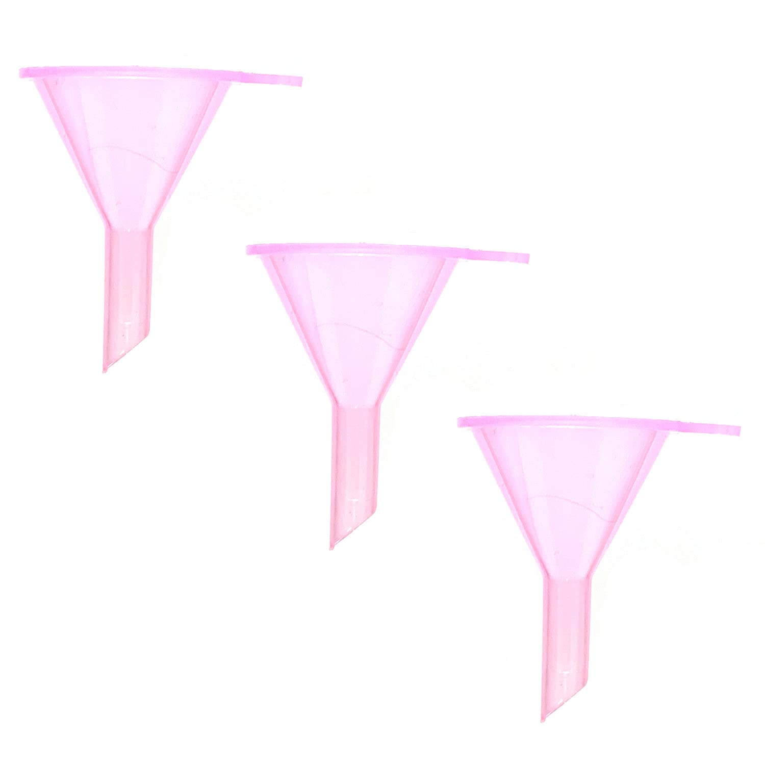 Avenoir 3-Pack Pink Refillable Cosmetic Containers with Funnels - Travel Bottles for Lotion, Shampoo, Conditioner & Essential Oils | Leakproof Portable Dispensers for Toiletries, Cleaning Products & DIY Beauty (Great for Travel, Gym & Home Organization)
