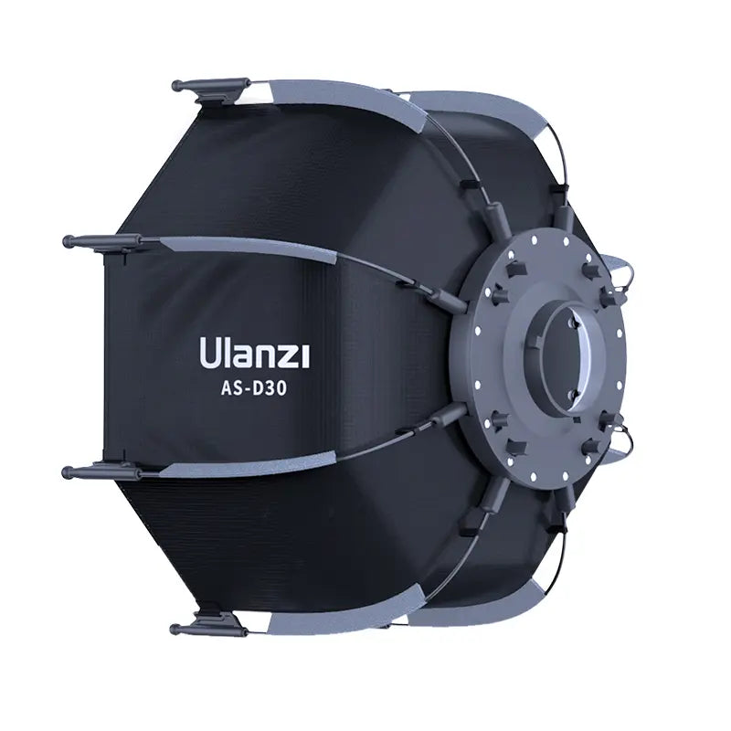 Ulanzi 30cm Octagonal Softbox with Mini Bowens Mount & Honeycomb Grid - Professional Photography Lighting Diffuser for Studio, Portrait, and Product Photography (Model L083GBB1)