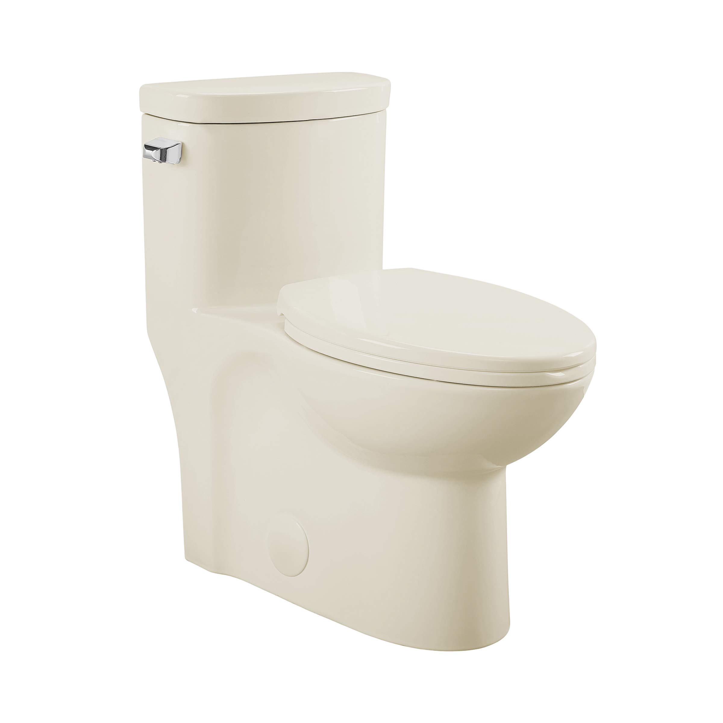 Swiss Madison SM-1T206BQ Sublime One-Piece Elongated Toilet with Left-Side Flush Handle | 1.28 GPF Water-Saving Design in Bisque Color | Perfect for Modern Bathrooms, Small Spaces & Eco-Friendly Homes